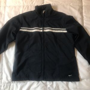 Navy blue nike windbreaker